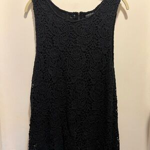 Lucky Brand Black Lace Shell